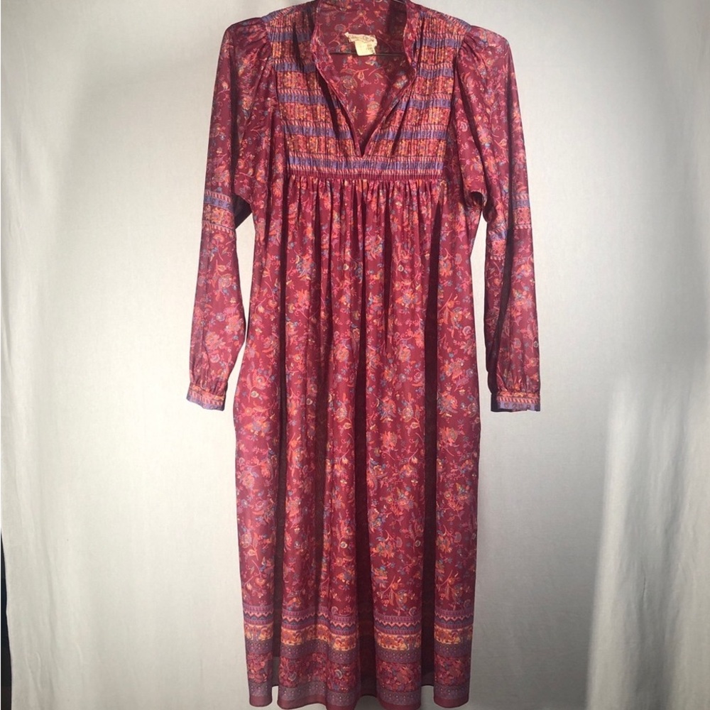 California Girls Pink Paisley Sheer Midi Dress